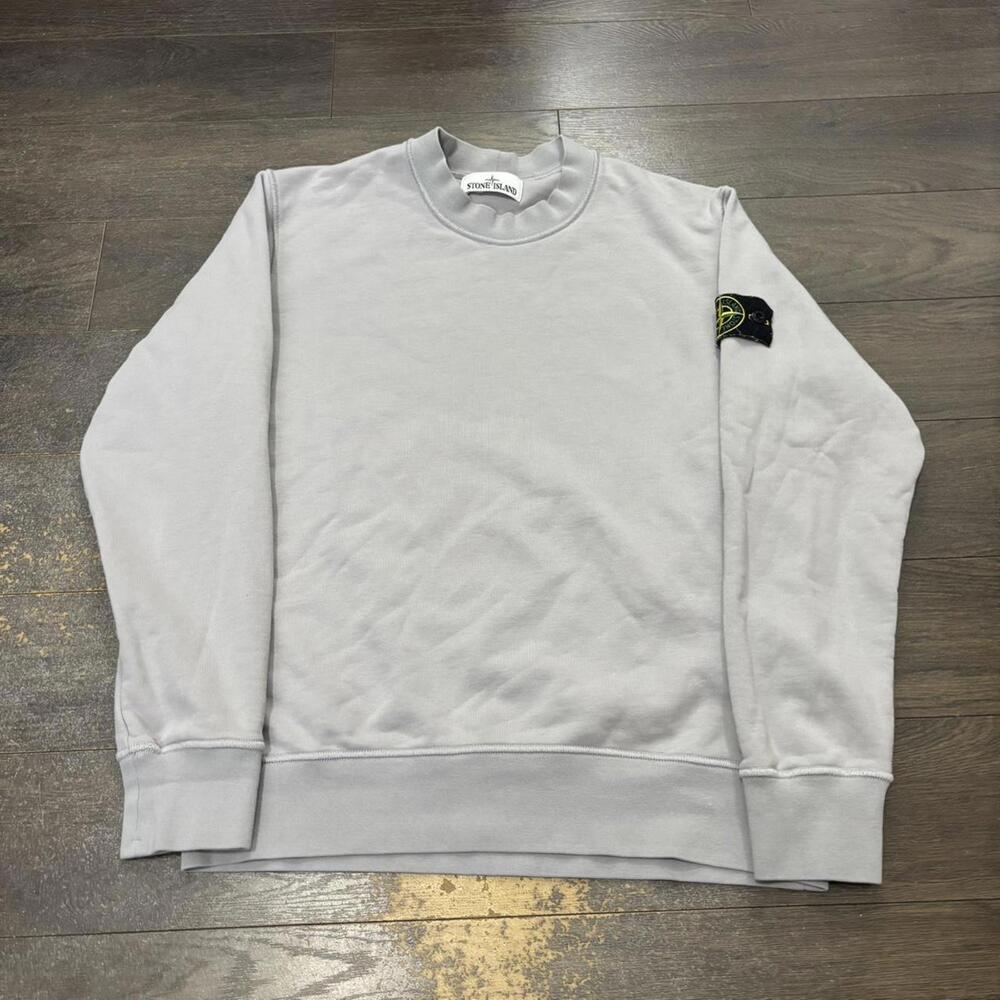 Stone Island Gray Crew Neck Sweatshirt - Picture 2 of 12